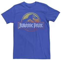 Men's Jurassic Park Deep Red Fire Colors Logo Graphic Tee -Men's Skechers Shoes Shop 4222704 Royal