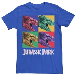 Men's Jurassic Park Four Square Dino Pop Art Style Tee -Men's Skechers Shoes Shop 4222927 Royal