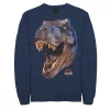 Men's Jurassic Park T-Rex Head Roar Fleece Graphic Pullover
