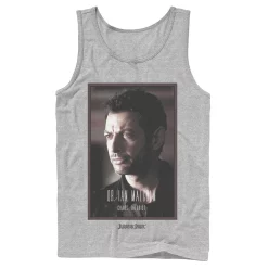 Men's Jurassic Park Dr. Ian Malcolm Chaos Theorist Graphic Tank Top -Men's Skechers Shoes Shop 4236116 Athletic Heather