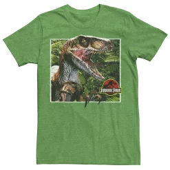Men's Jurassic Park Raptor Coming Out Of Forest Graphic Tee -Men's Skechers Shoes Shop 4236124 Kelly Heather
