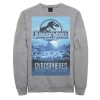 Men's Jurassic World Gyrospheres Tour Park Poster Graphic Graphic Fleece Pullover Pullover -Men's Skechers Shoes Shop 4242560 Athletic Heather