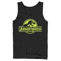 Men's Jurassic World Neon Logo Tank