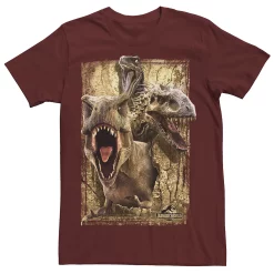 Men's Jurassic World Killer Dinosaur Collage Tee -Men's Skechers Shoes Shop 4246379 Cardinal