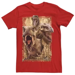 Men's Jurassic World Killer Dinosaur Collage Tee -Men's Skechers Shoes Shop 4246379 Red