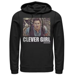 Men's Jurassic World Clever Girl Portrait Hoodie