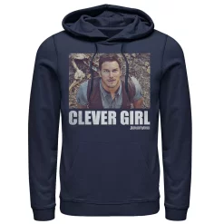 Men's Jurassic World Clever Girl Portrait Hoodie -Men's Skechers Shoes Shop 4246382 Navy