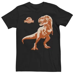 Men's Jurassic World T-Rex Orange Hue Portrait Tee -Men's Skechers Shoes Shop 4246383 Black