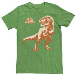 Men's Jurassic World T-Rex Orange Hue Portrait Tee