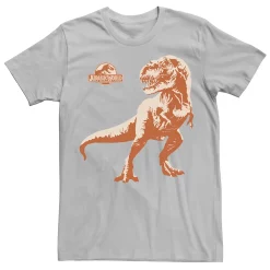 Men's Jurassic World T-Rex Orange Hue Portrait Tee -Men's Skechers Shoes Shop 4246383 Silver