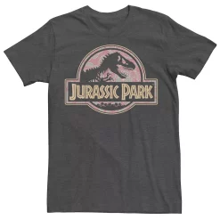 Men's Jurassic Park Floral Mandala Circle Logo Graphic Tee -Men's Skechers Shoes Shop 4247717 Charcoal Heather