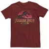 Men's Jurassic Park Logo Gradient Sunset Graphic Tee -Men's Skechers Shoes Shop 4247729 Cardinal