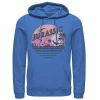 Men's Jurassic Park Pink Gradient Sunset Get Wild Pullover Graphic Hoodie -Men's Skechers Shoes Shop 4249401 Royal