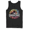 Men's Jurassic Park Classic Logo Tie Dye Graphic Tank Top -Men's Skechers Shoes Shop 4249407 Black