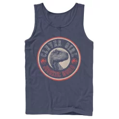 Men's Jurassic World Retro Clever Girl Circle Logo Tank -Men's Skechers Shoes Shop 4394732 Navy