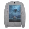 Men's Jurassic World Mosasaurus Movie Poster Sweatshirt -Men's Skechers Shoes Shop 4394736 Athletic Heather