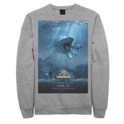 Men's Jurassic World Mosasaurus Movie Poster Sweatshirt