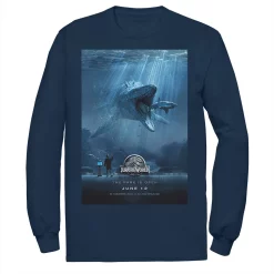 Men's Jurassic World Mosasaurus Movie Poster Tee