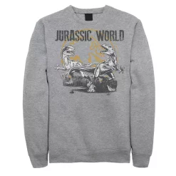 Men's Jurassic World Distressed Raptor Battle Sweatshirt