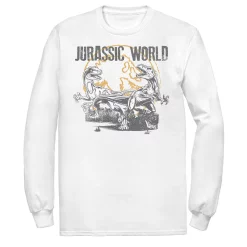 Men's Jurassic World Distressed Raptor Battle Tee