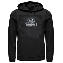 Men's Jurassic World Dark Logo Movie Poster Hoodie