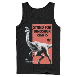 Men's Jurassic World Stand For Dinosaurs Poster Tank