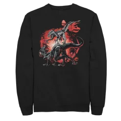 Men's Jurassic World Raptor Fight Portrait Sweatshirt