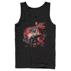 Men's Jurassic World Raptor Fight Portrait Tank