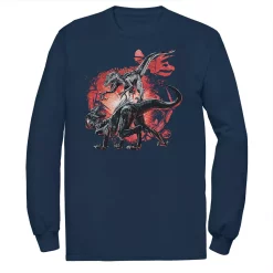 Men's Jurassic World Raptor Fight Portrait Tee
