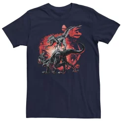 Men's Jurassic World Raptor Fight Portrait Tee 14 Men's Jurassic World Raptor Fight Portrait Tee -Men's Skechers Shoes Shop 4394834 Navy