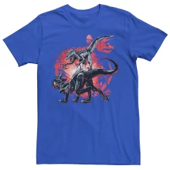 Men's Jurassic World Raptor Fight Portrait Tee 13 Men's Jurassic World Raptor Fight Portrait Tee -Men's Skechers Shoes Shop 4394834 Royal