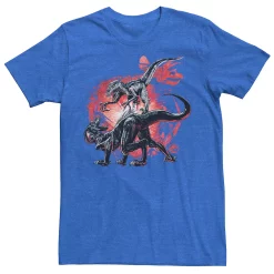 Men's Jurassic World Raptor Fight Portrait Tee 12 Men's Jurassic World Raptor Fight Portrait Tee -Men's Skechers Shoes Shop 4394834 Royal Heather