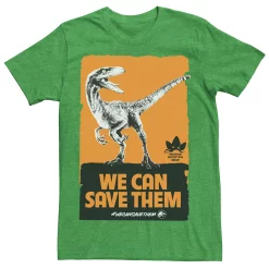 Men's Jurassic World We Can Save Them Poster Tee -Men's Skechers Shoes Shop 4394836 Kelly Heather