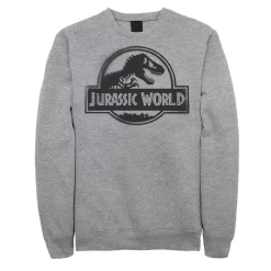 Men's Jurassic World Two Black Spray Paint Logo Sweatshirt
