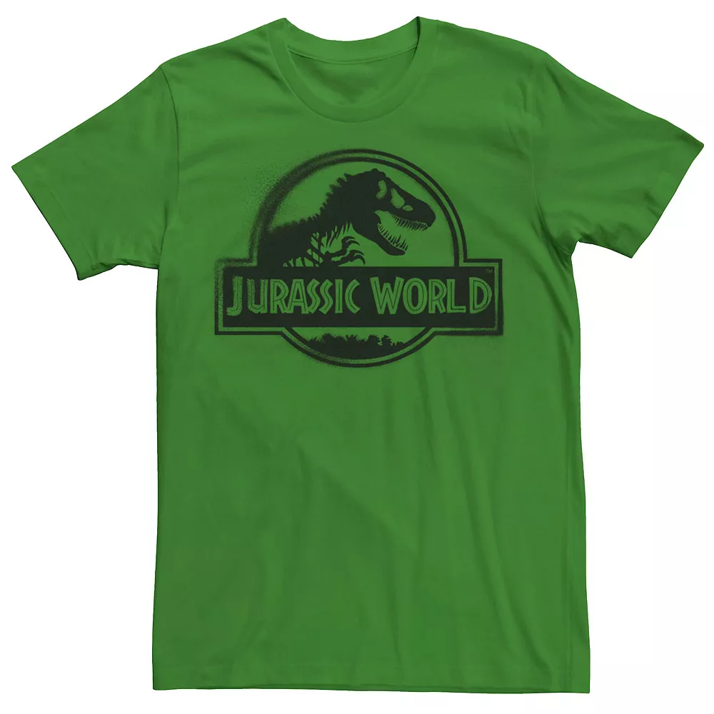 Men's Jurassic World Two Black Spray Paint Logo Tee 13 Men's Jurassic World Two Black Spray Paint Logo Tee - Image 11