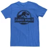 Men's Jurassic World Two Black Spray Paint Logo Tee -Men's Skechers Shoes Shop 4395186 Royal Heather