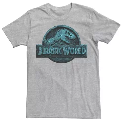 Men's Jurassic World Two Logo Lost In The Deep Tee -Men's Skechers Shoes Shop 4395188 Athletic Heather