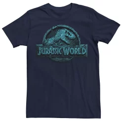 Men's Jurassic World Two Logo Lost In The Deep Tee -Men's Skechers Shoes Shop 4395188 Navy