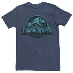 Men's Jurassic World Two Logo Lost In The Deep Tee -Men's Skechers Shoes Shop 4395188 Navy Heather