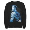 Men's Jurassic World Owen Blue Tone Portrait Sweatshirt