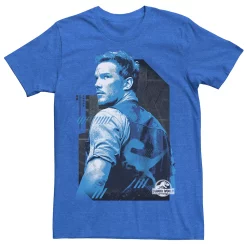 Men's Jurassic World Owen Blue Tone Portrait Tee 14 Men's Jurassic World Owen Blue Tone Portrait Tee -Men's Skechers Shoes Shop 4395194 Royal Heather
