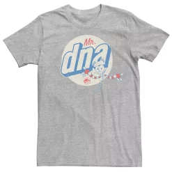 Men's Jurassic World Vintage Mr. DNA Logo Tee -Men's Skechers Shoes Shop 4395216 Athletic Heather