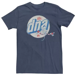 Men's Jurassic World Vintage Mr. DNA Logo Tee -Men's Skechers Shoes Shop 4395216 Navy Heather
