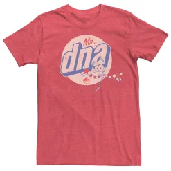 Men's Jurassic World Vintage Mr. DNA Logo Tee -Men's Skechers Shoes Shop 4395216 Red Heather
