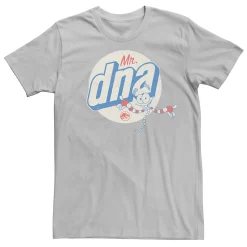 Men's Jurassic World Vintage Mr. DNA Logo Tee -Men's Skechers Shoes Shop 4395216 Silver