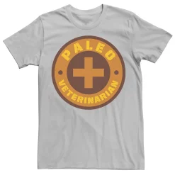 Men's Jurassic World Paleo Veternarian Badge Tee -Men's Skechers Shoes Shop 4395801 Silver