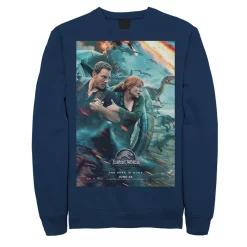 Men's Jurassic World Two Owen Claire Movie Poster Sweatshirt