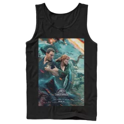 Men's Jurassic World Two Owen Claire Movie Poster Tank